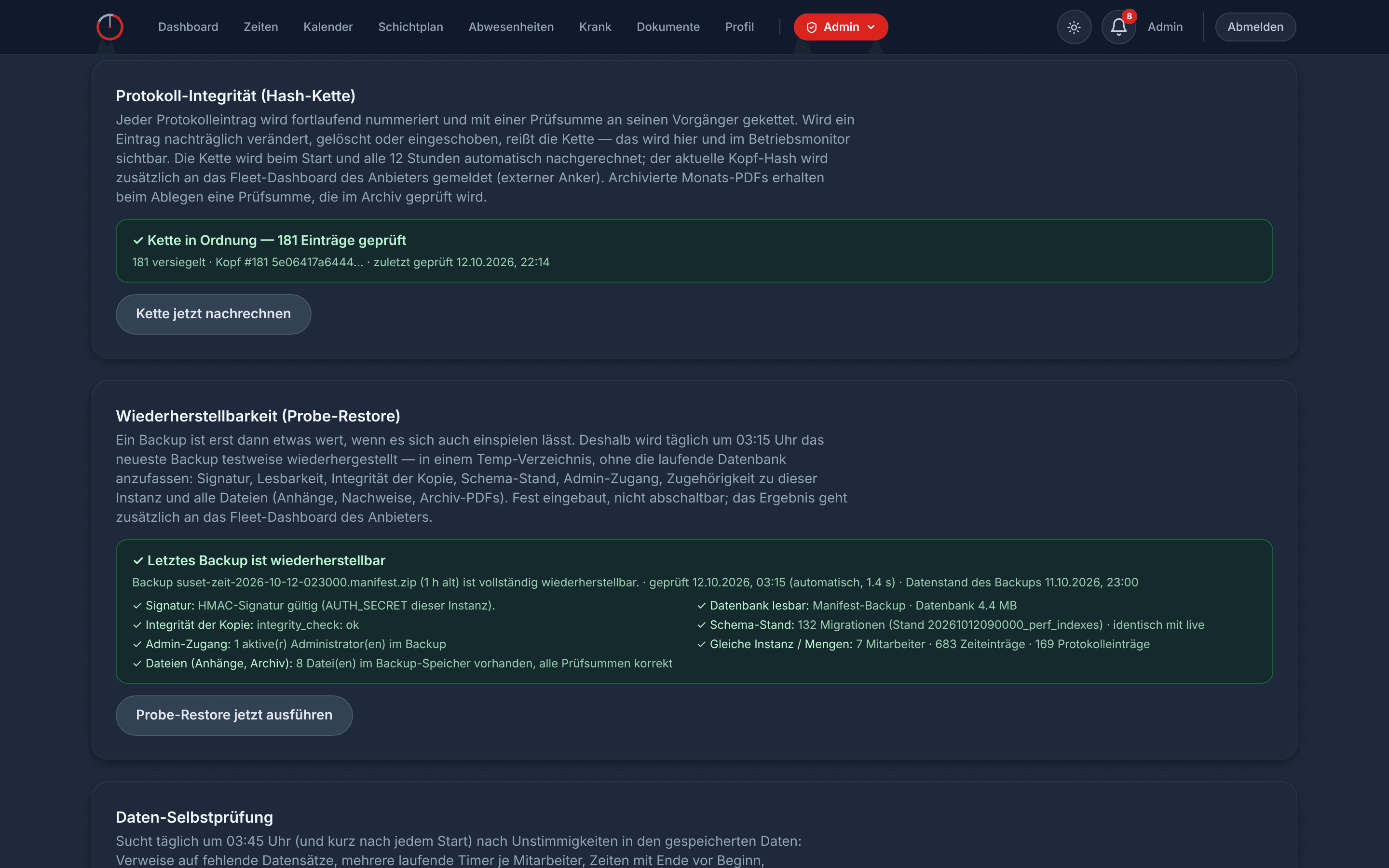 Systemcheck: Backup, das funktioniert